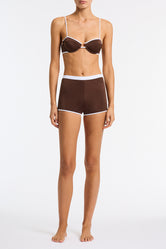 CELESTE BISC Brown Short
