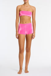 CELESTE - SIERA Pink Velvet Short