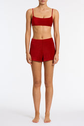 DACY - LOPA Red Velvet Short