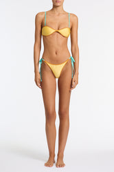 ESTE CANARY CRUSH Neoprene Halter Bikini Set