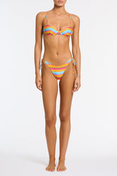 JARA MELON STRIPE Balconette Bikini Set