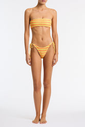 KAYA FARME Crochet Bandeau Bikini Set