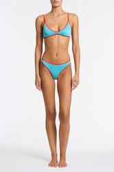 MAIA - AZURE SPARKLE Crop Bikini Set