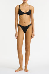 MAIA - EBONY BLACK Scoop Bikini Set