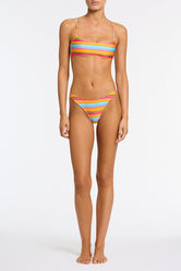 MICA MELON STRIPE Scoop Bikini Set
