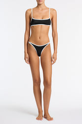 MIMA - JETT Black Crop Bikini Set