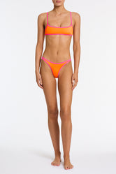 MIMA SANTO Orange Crop Bikini Set