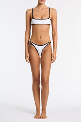 MIMA PANDA WHITE Neoprene Crop Bikini Set