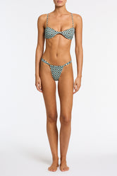 STELL POLLO Geometric Scoop Bikini Set