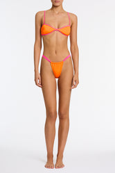STELL SANTO Orange Scoop Bikini Set