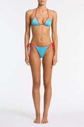 VINCA - AZURE SPARKLE Triangle Bikini Set
