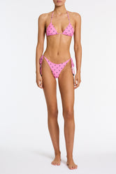 VINCA CASSI Pink Heart Triangle Bikini Set