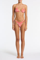 VINCA - CHERRY ZEBRA SPLASH Triangle Bikini Set
