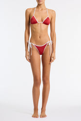 VINCA NASSE Red Triangle Bikini Set