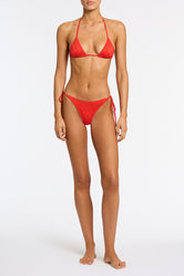 VINCA Viss Red Triangle Bikini Set