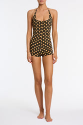 NURIA PERL Geometric Playsuit