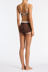 CELESTE BISC Brown Short