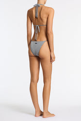 DARA - SILVER SPARKLE Triangle Bikini Set