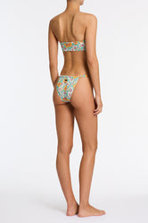 LUCE MAIE Floral Bandeau Bikini Set