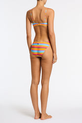 MICA MELON STRIPE Scoop Bikini Set