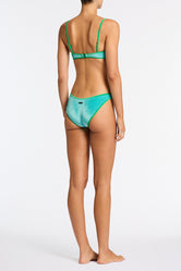 MICA - PALMM Blue Velvet Crop Bikini Set