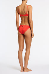 MICA VISS Red Crop Bikini Set