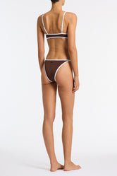 MIMA BISC Brown Crop Bikini Set