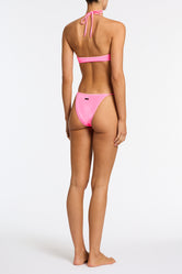 SOFI PINK CANDY VELVET Halter Bikini Set