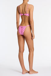 STELL CASSI Pink Heart Scoop Bikini Set