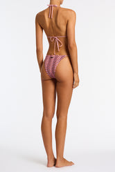 VINCA - BLOSS Pink Crochet Triangle Bikini Set