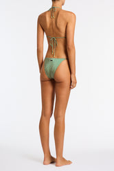 Vinca Dise Triangle Blue and Yellow Geometric Print Bikini