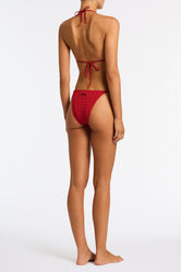 Vinca Pasha Triangl Textured Red Bikini