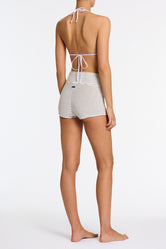 BOBBI LUSAIL White Terry Towelling Short