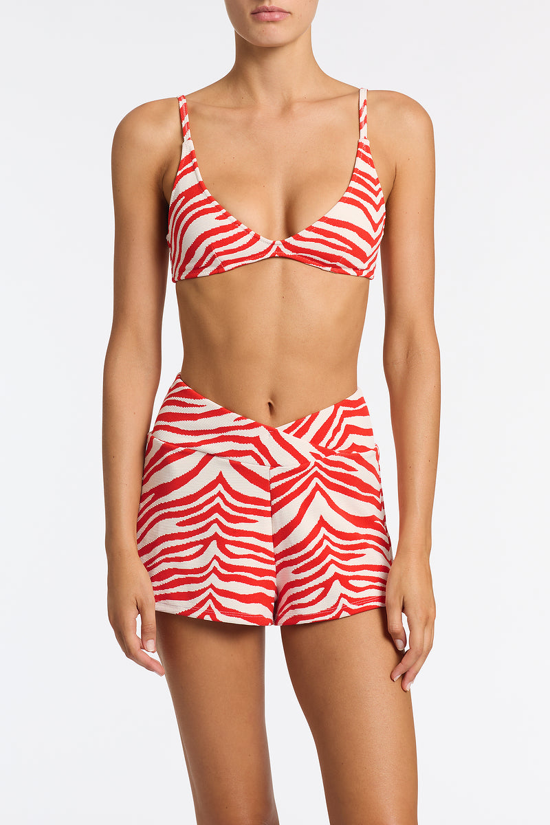 BOBBI - CHERRY ZEBRA SPLASH Short