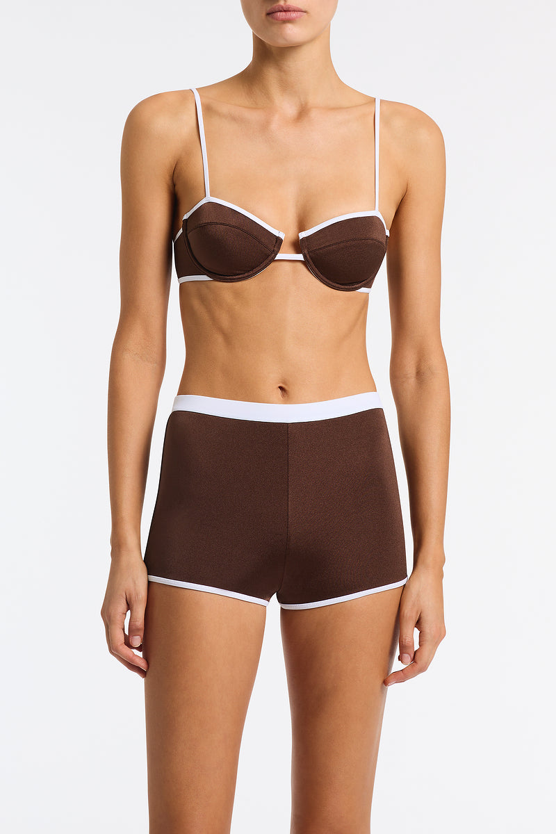 CELESTE BISC Brown Short