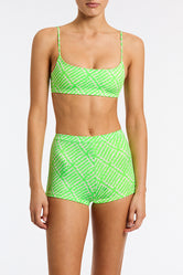 CELESTE - KENI Green Short