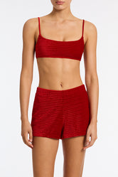 DACY - LOPA Red Velvet Short
