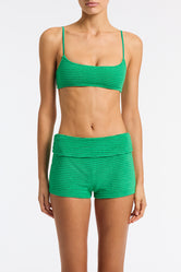 ELLI HUBE Green Terry Towelling Short