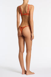 ESTE - HORIZON Stripe Scoop Crop Bikini Set