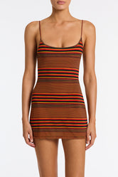 JAMI BRICK STRIPE Mini Dress