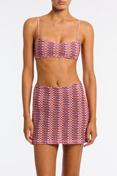 KASI - BLOSS Pink Crochet Skirt