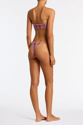 KAYA - BLOSS Pink Crochet Bandeau Bikini Set