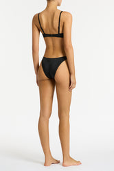 MAIA - EBONY BLACK Scoop Bikini Set