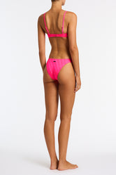 MAIA MENDE Pink Scoop Bikini Set