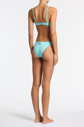 MAIA SKY HIGH Blue Crop Bikini Set