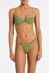 MALA INK CONFETTI Textured Balconette Bikini Set