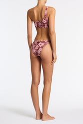 MELROSE - TIRAMISU FLORAL One Shoulder Bikini Set