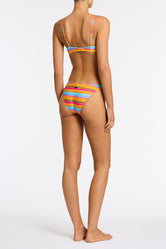 MICA MELON STRIPE Scoop Bikini Set