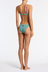 MICA ORCHARD CROCHET STRIPE Scoop Bikini Set
