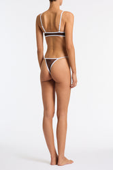 MIMA BISC Brown Crop Bikini Set
